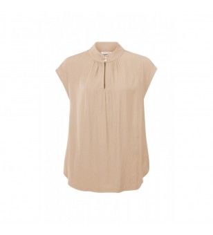 woven sleeveless top and...