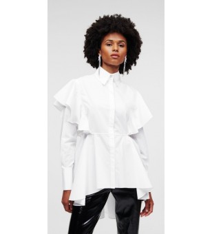 hun-s pick ruffle poplin shirt