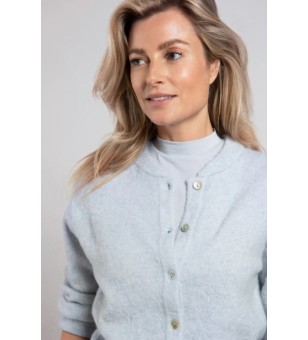 bomber cardigan w buttons