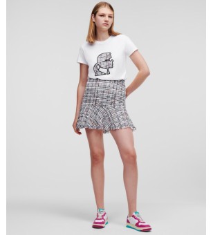 summer boucle skirt