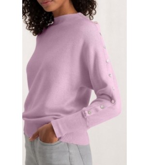 button detail sweater ls