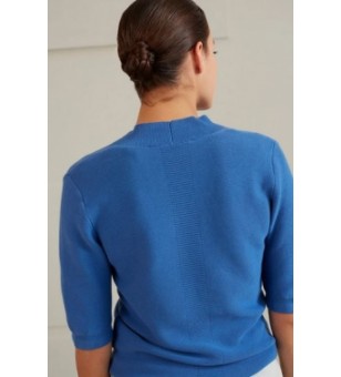 cotton sweater with v-neck...
