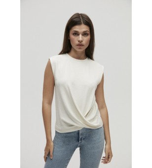 structured top with knot...