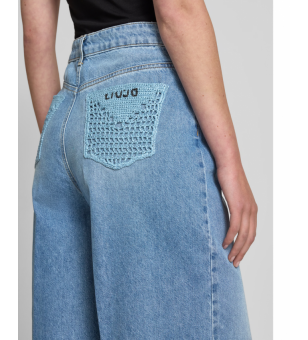 denim blue crochet hippy -...