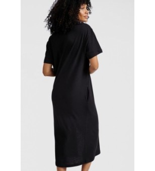 linen blend t-shirt dress