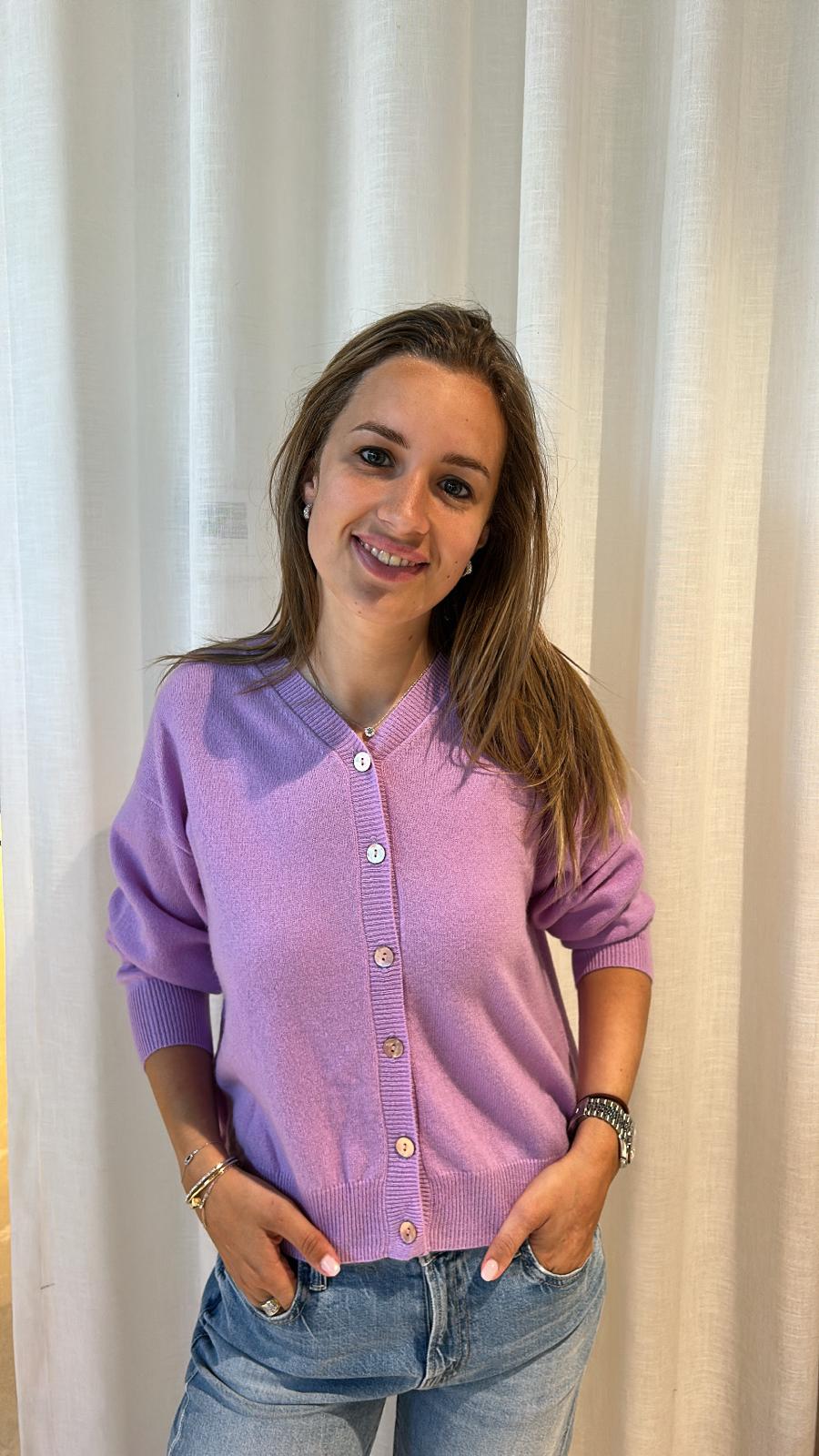 LAYBACK LUXE BUTTON LILAC POP
