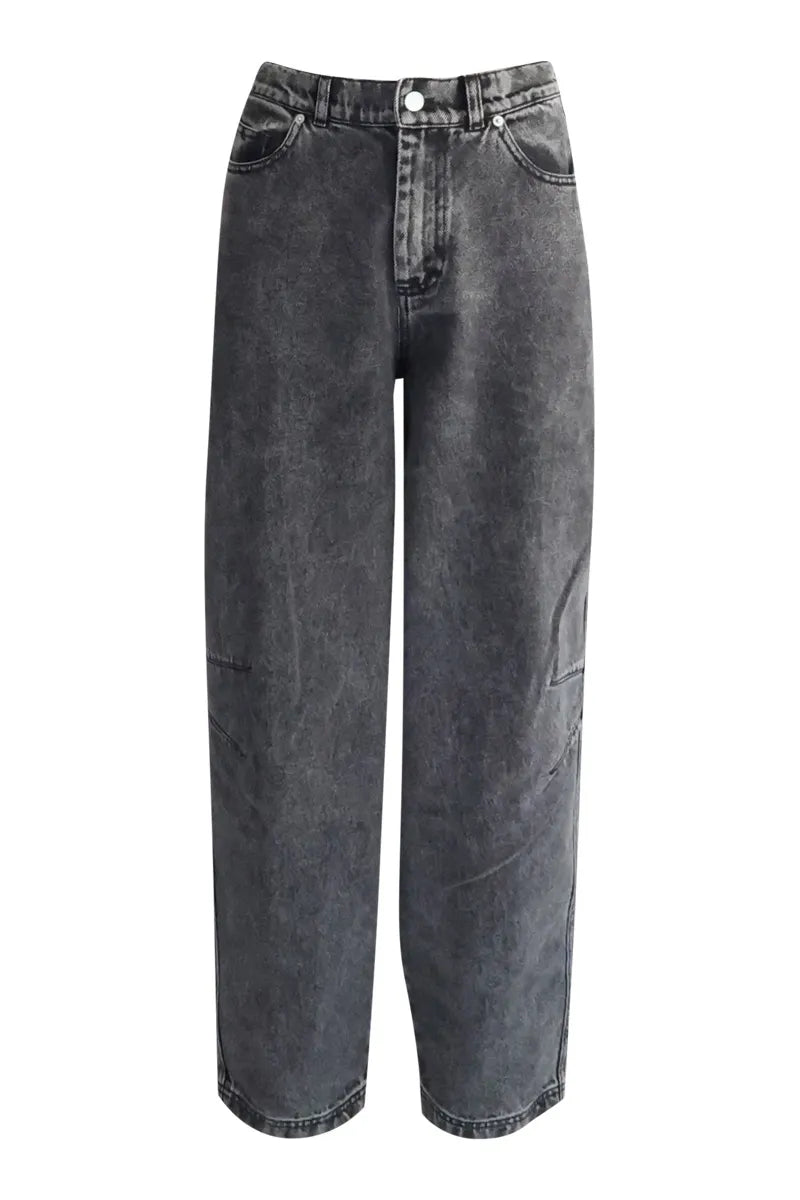 Collectors Club Wide-Leg Pants, Charcoal, PATTIA
