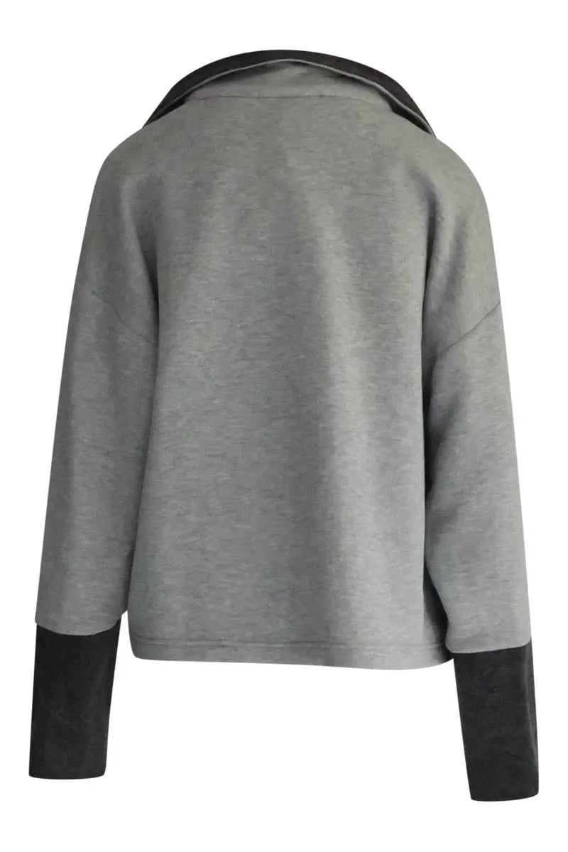 Collectors club Sweater Chiné grijs TARMA