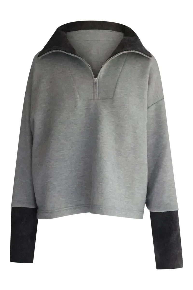 Collectors club Sweater Chiné grijs TARMA