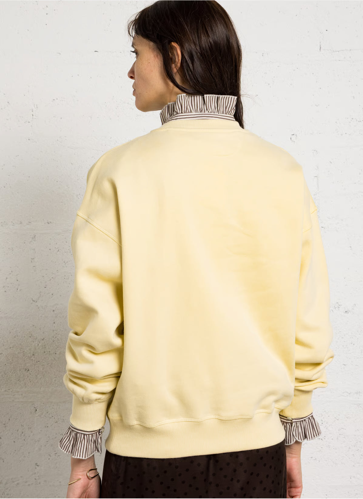 the new society logo sweater yellow