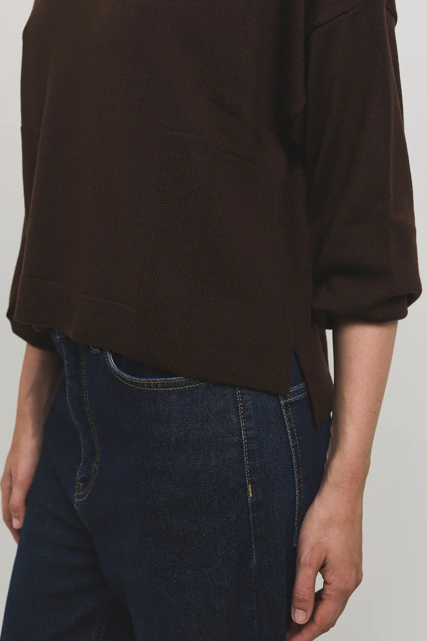 AMY SWEATER CHOCOLATE BROWN