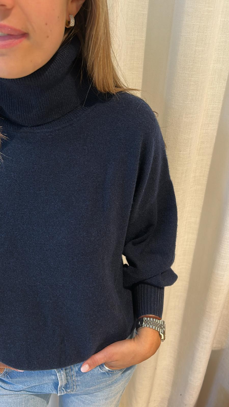 SUNDANCE ROLL NECK DEEP NAVY