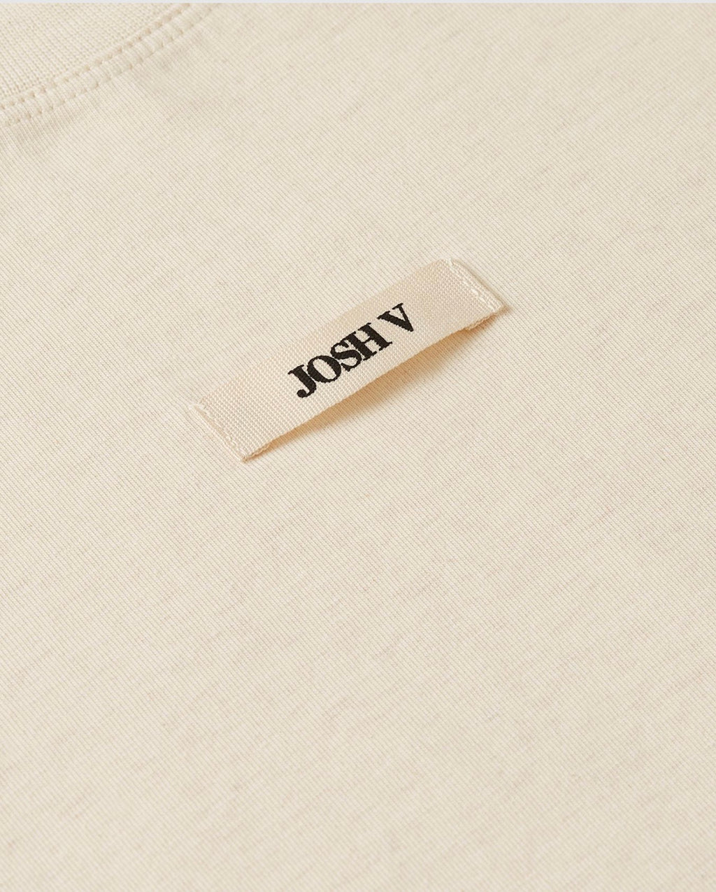 JV-SUE T-shirt met schoudervulling - ecru melange