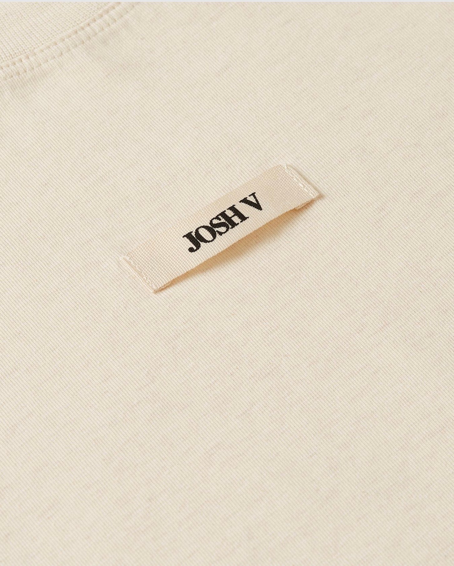 JV-SUE T-shirt met schoudervulling - ecru melange