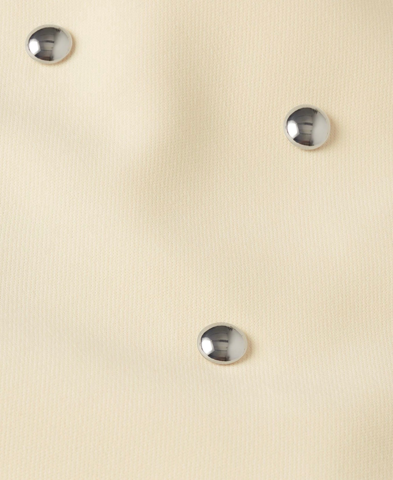 JV-ZENO high waisted rok met studs - light yellow