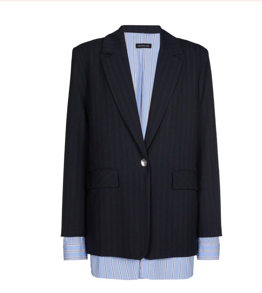 Blauwe blazer- caroline biss