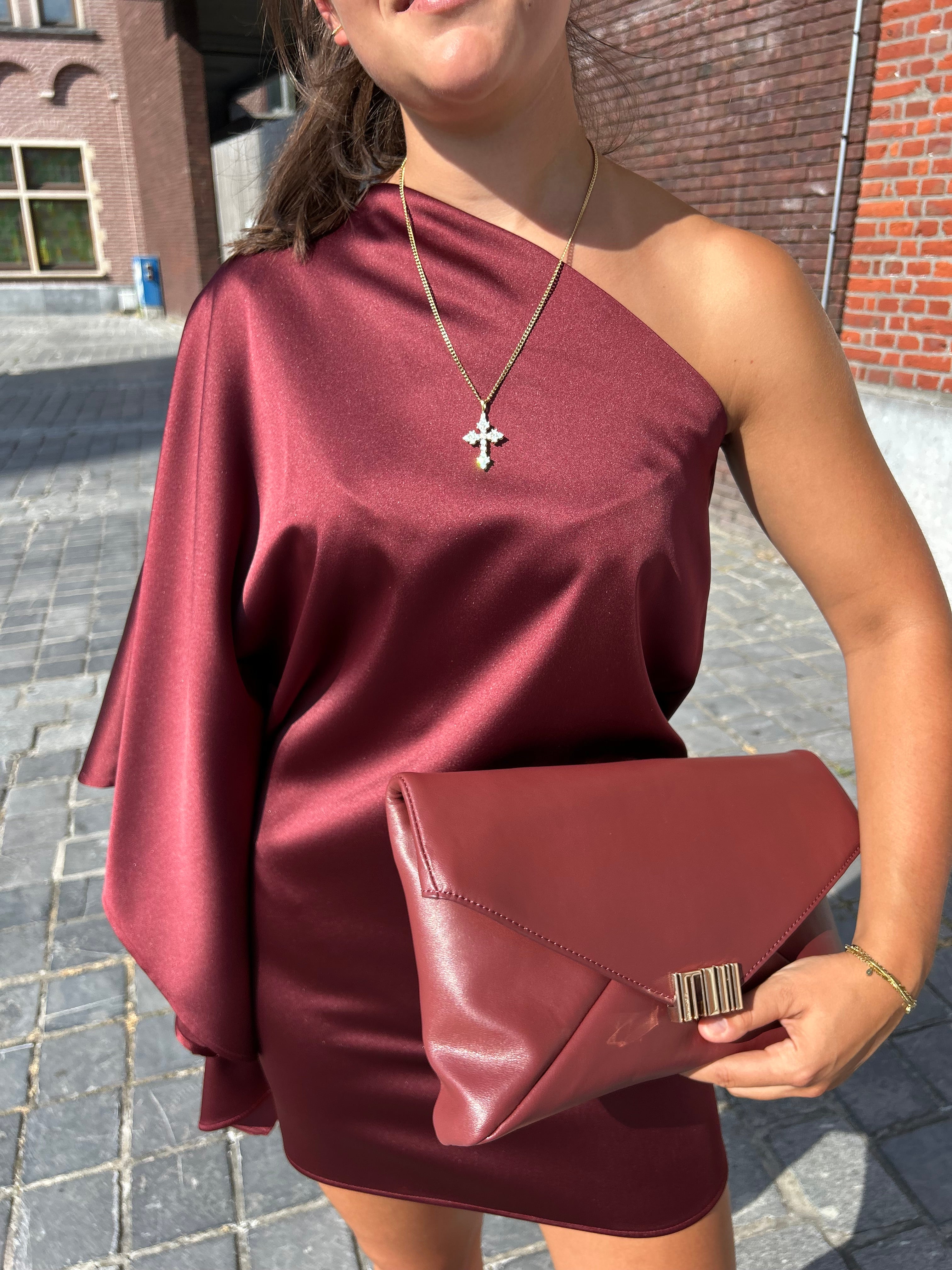 Short dress - bordeaux