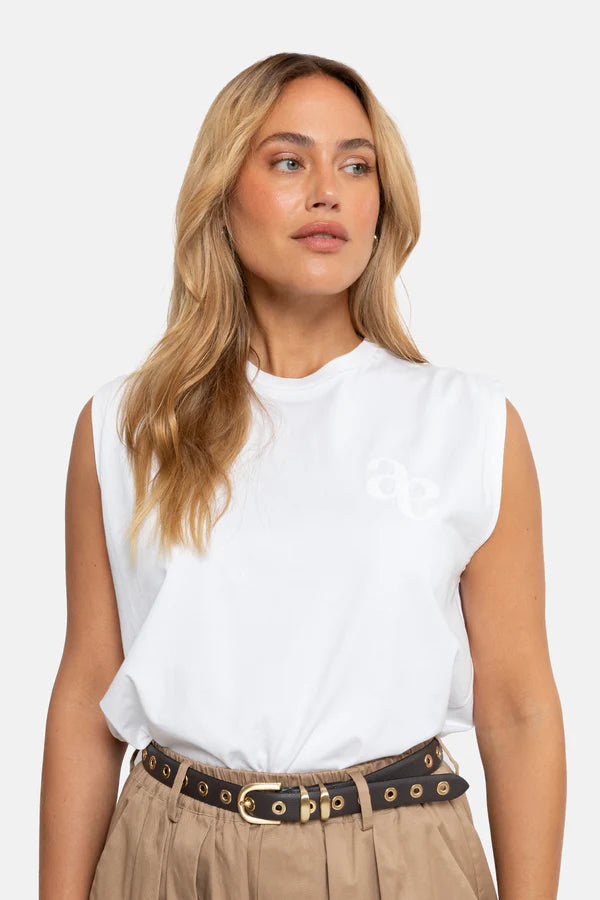 KILL_A SLEEVELESS TSHIRT WHITE