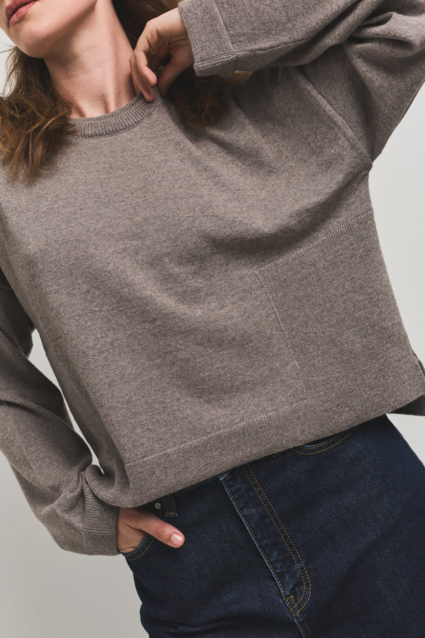 AMY SWEATER CHOCOLATE BROWN