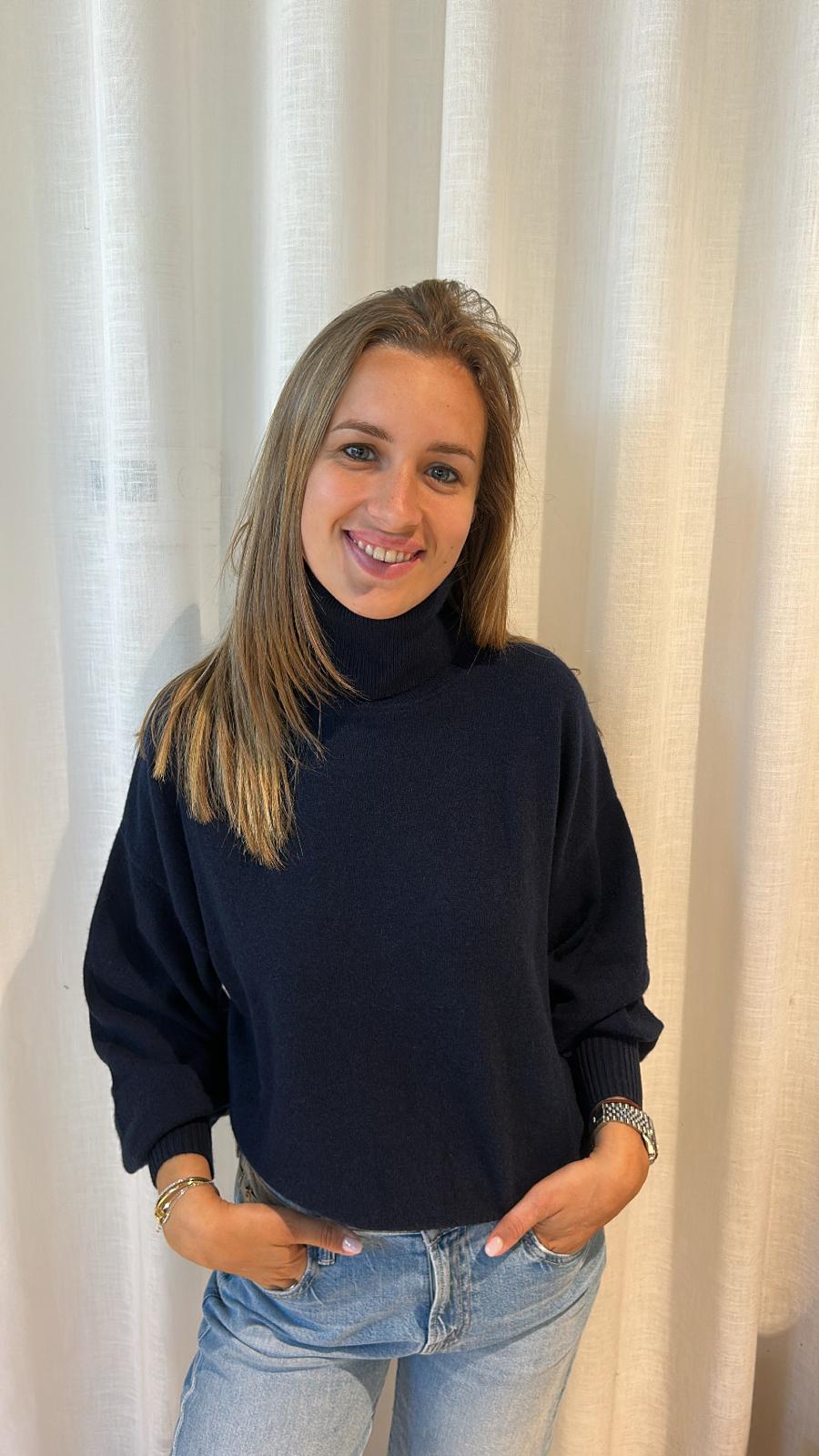 SUNDANCE ROLL NECK DEEP NAVY