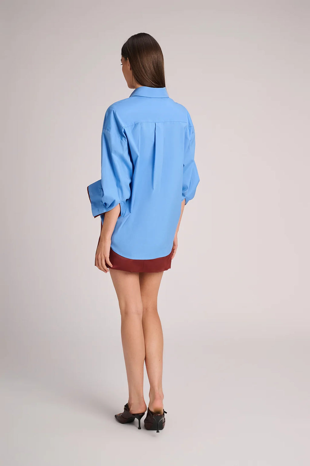 Quebec Blouse Azur + Rust