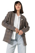 Sportieve blazer met afneembare pins