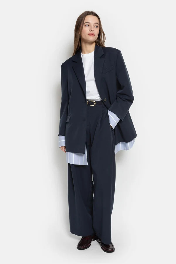 Marta Pleated Pants Navy