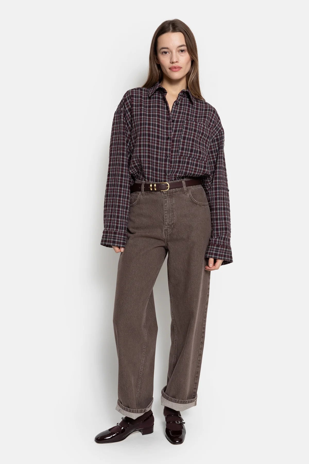 Mimi Straight Denim Chestnut