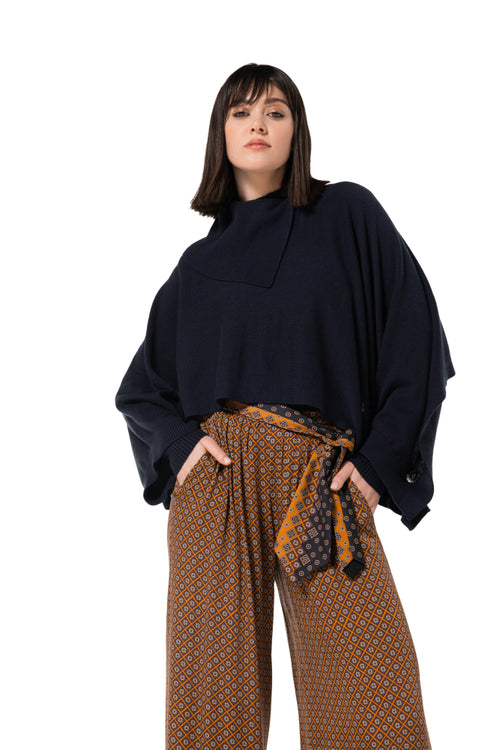 Aansluitende pull in ribtricot