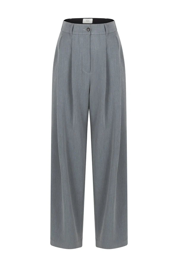 Marta Pleated Pants Mid Grey