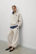 TNS Logo Woman Jogging Whisper White Melange