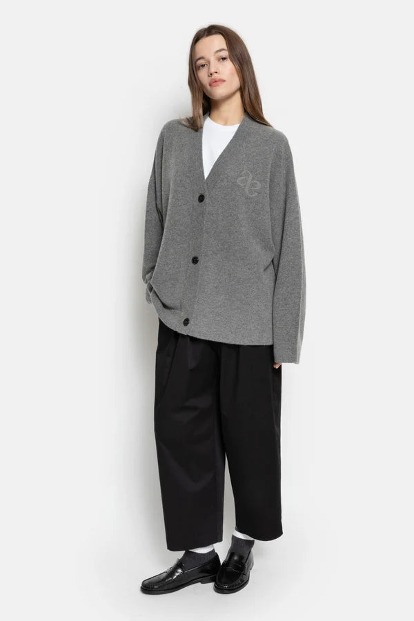 Olympia Knitted Cardigan Mid Grey