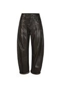 Judith I Leather Trousers - Dark Brown