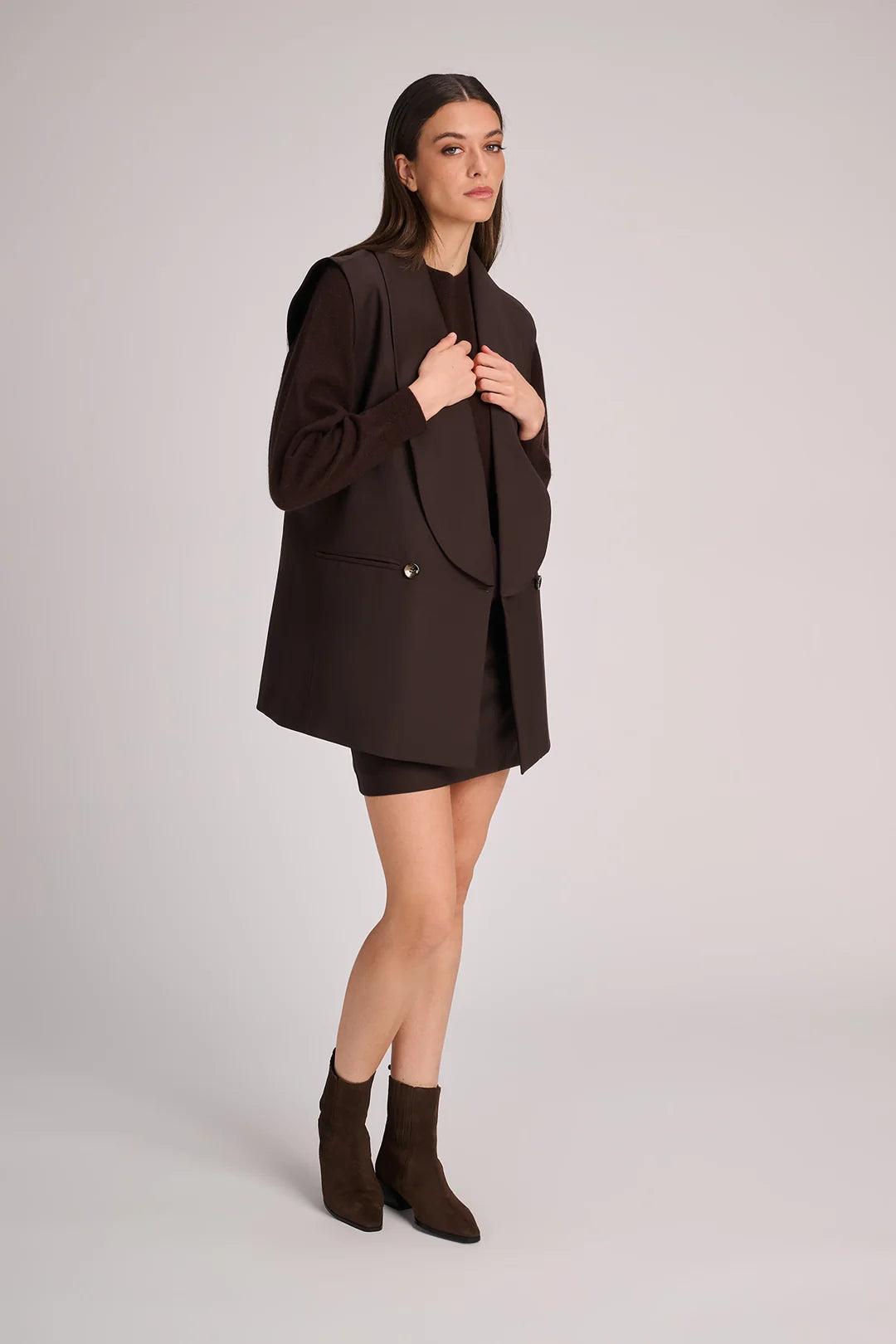 Agata Pull Chocolat