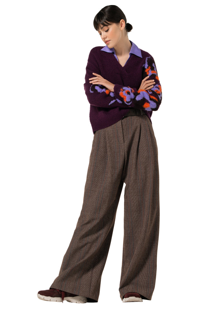 Wide leg city chic broek, normal waist