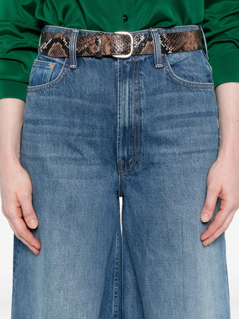 The midrise headliner sneak jeans