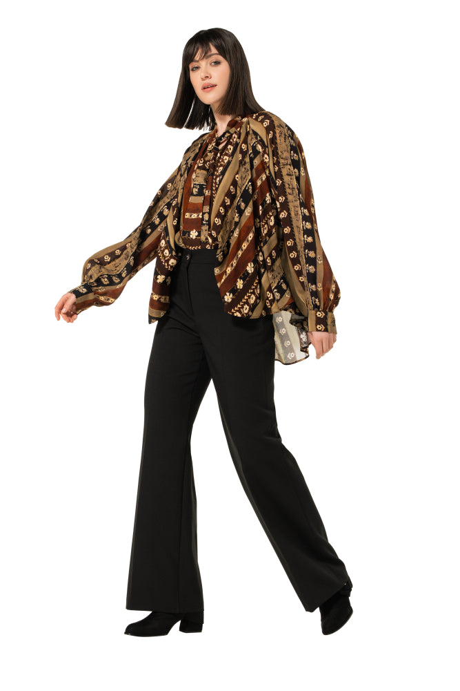 City-look bootcut broek, normal waist