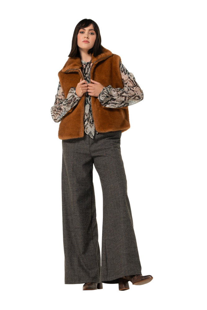 City-look broek, mid waist