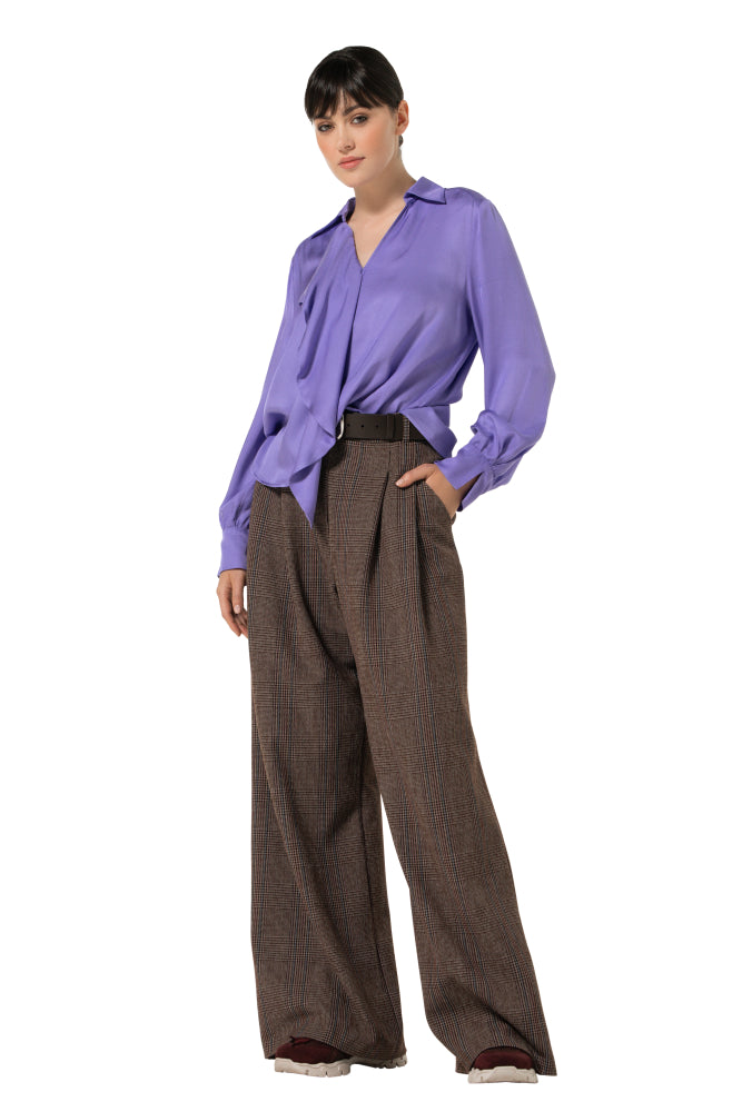 Wide leg city chic broek, normal waist