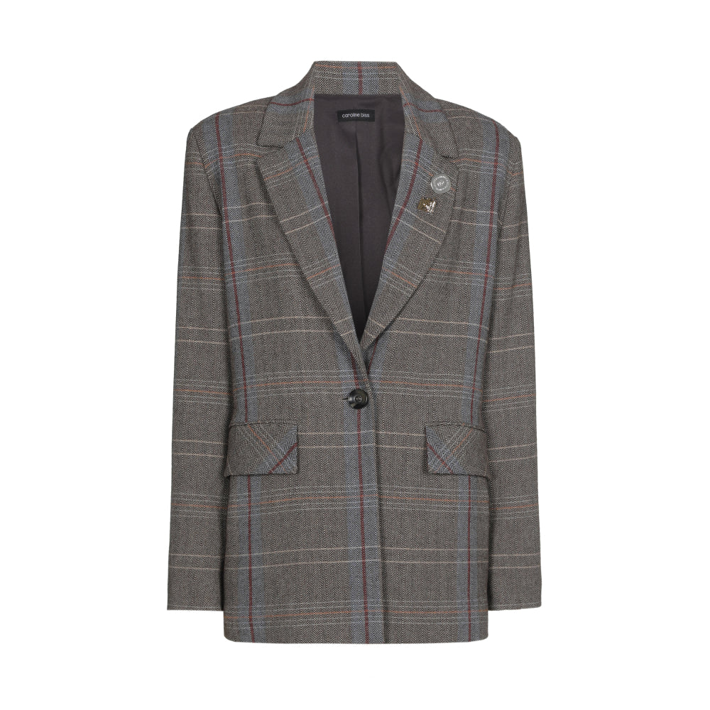 Sportieve blazer met afneembare pins