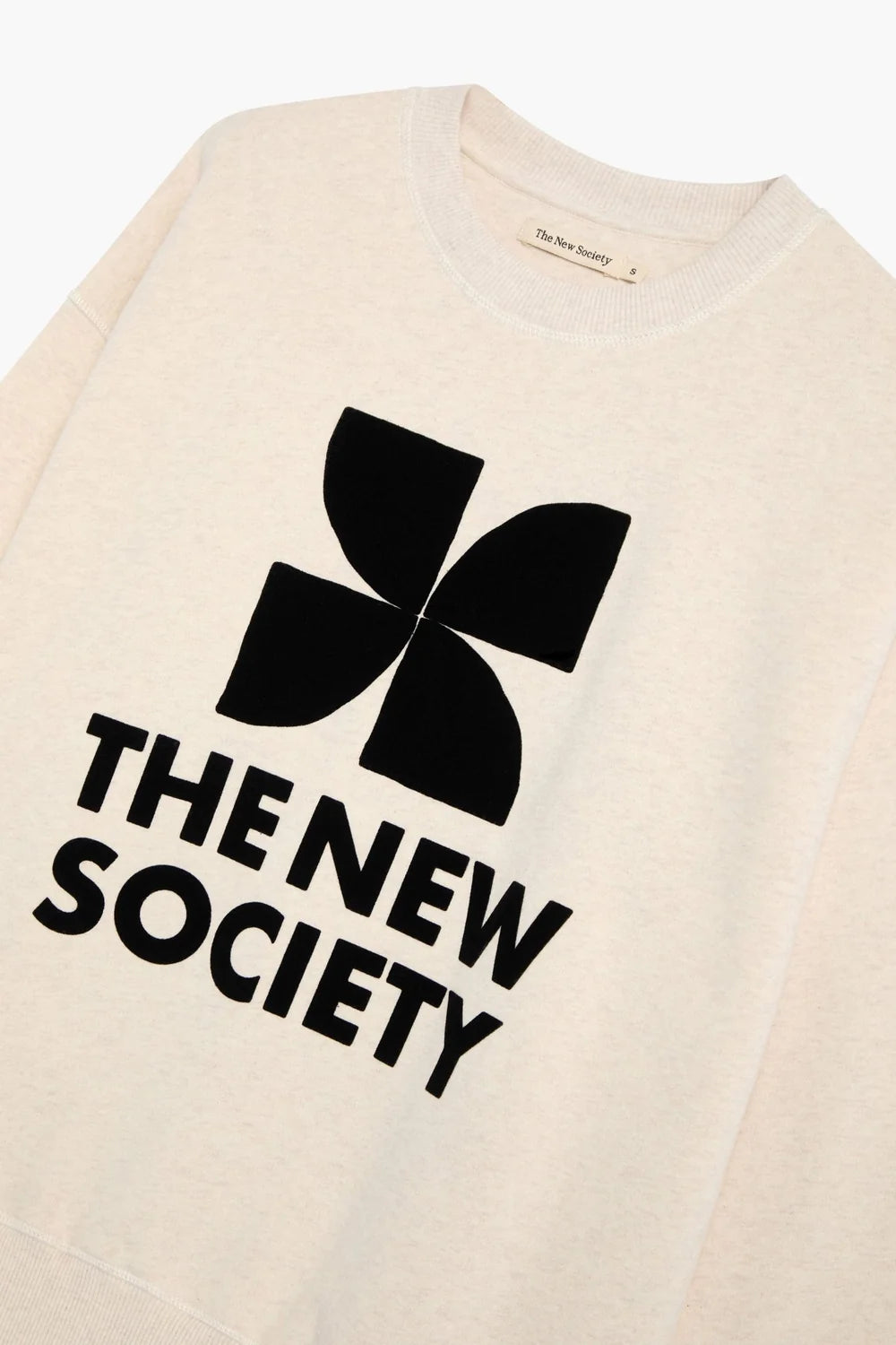 TNS Logo Woman Sweatshirt Whisper White Melange