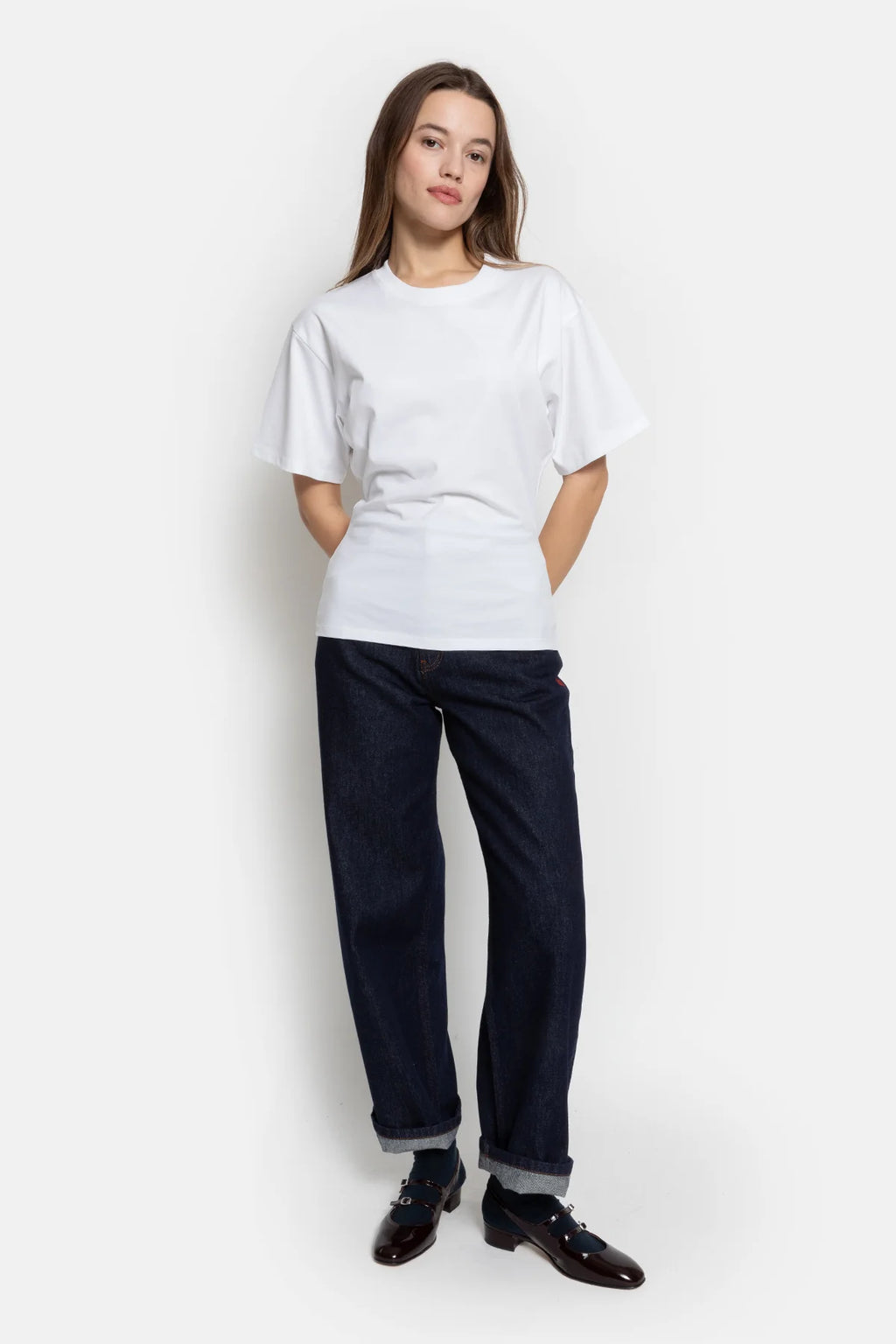 OLGA FITTED SHIRT THICK COTTON
