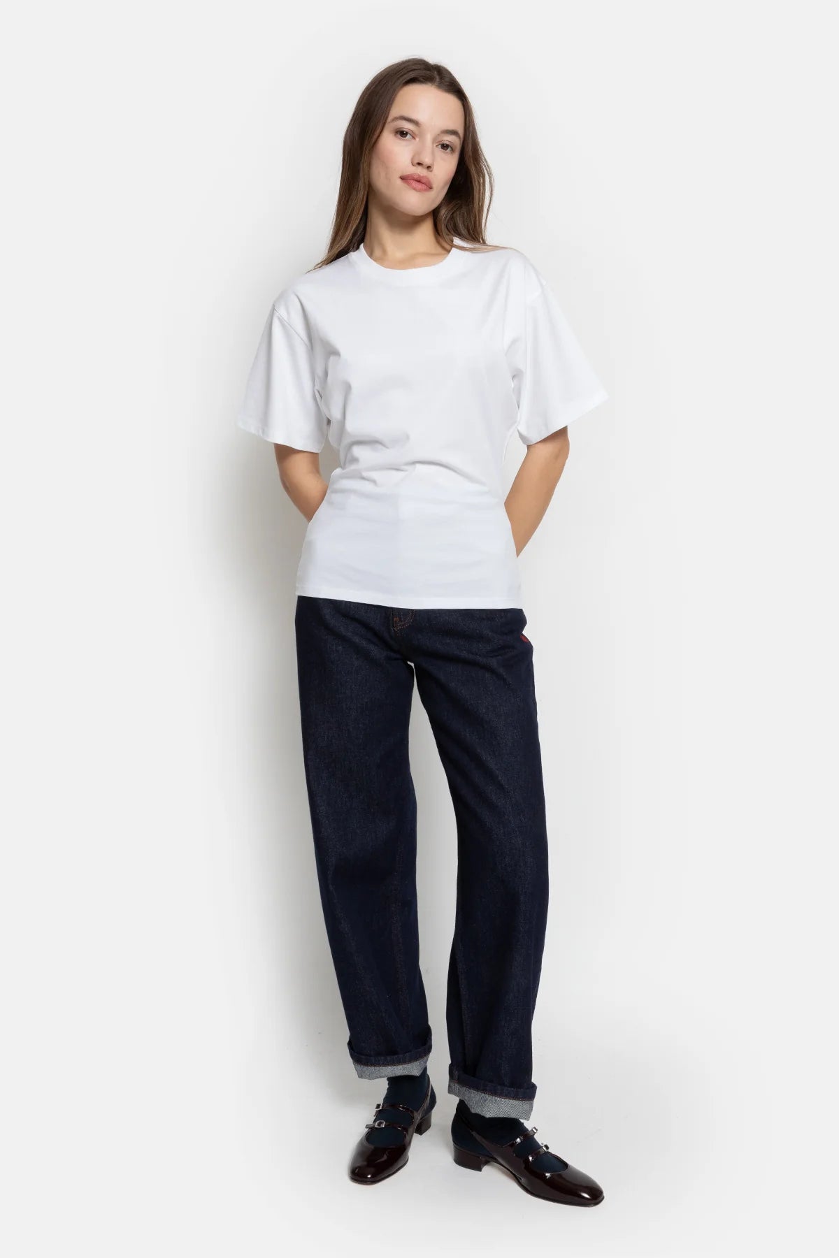 OLGA FITTED SHIRT THICK COTTON