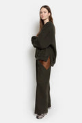 Nice Wide Pants Dark Green