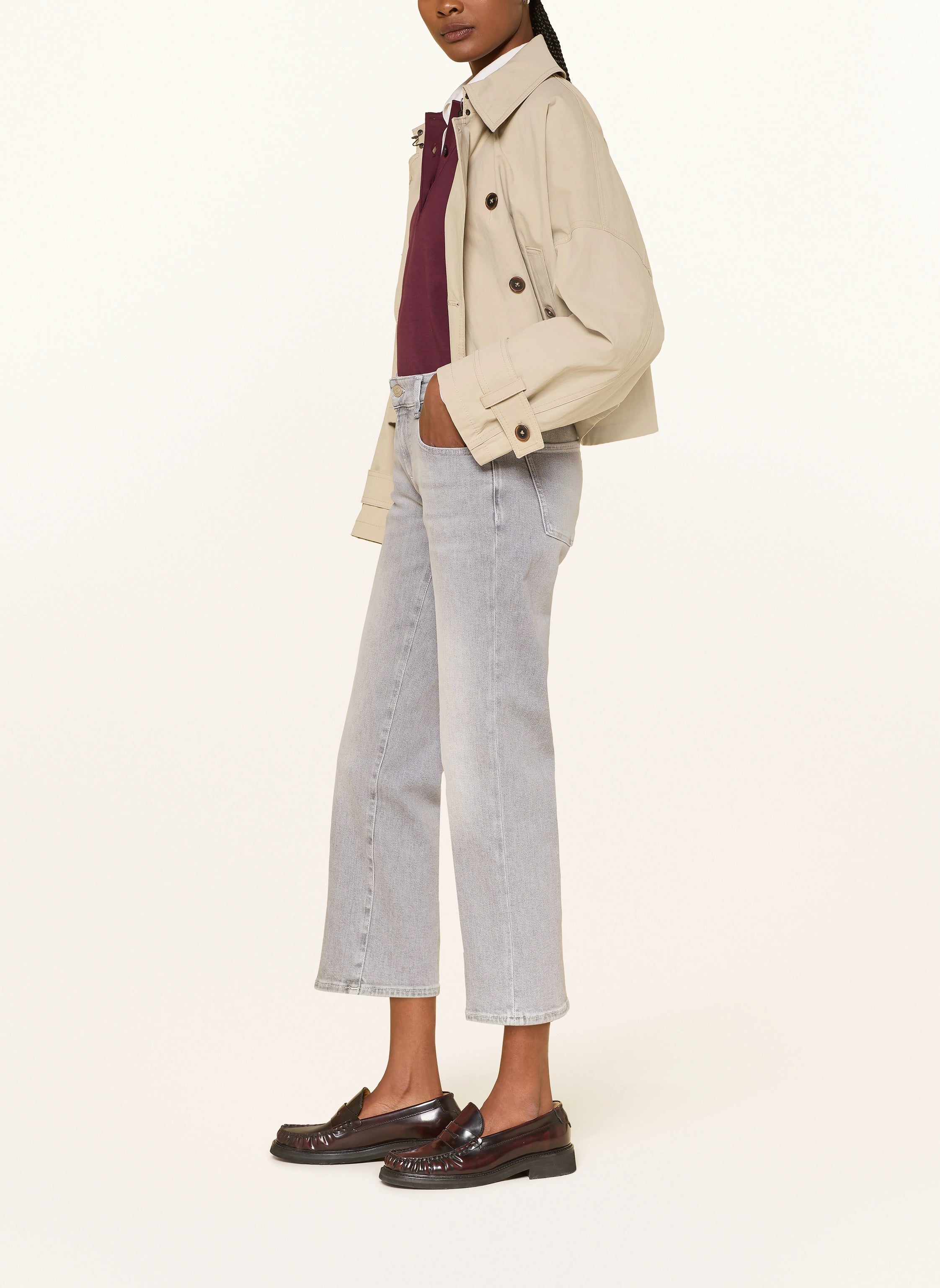 CALIE STRAIGHT ANKLE SILVER WASH