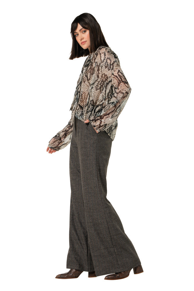 City-look broek, mid waist