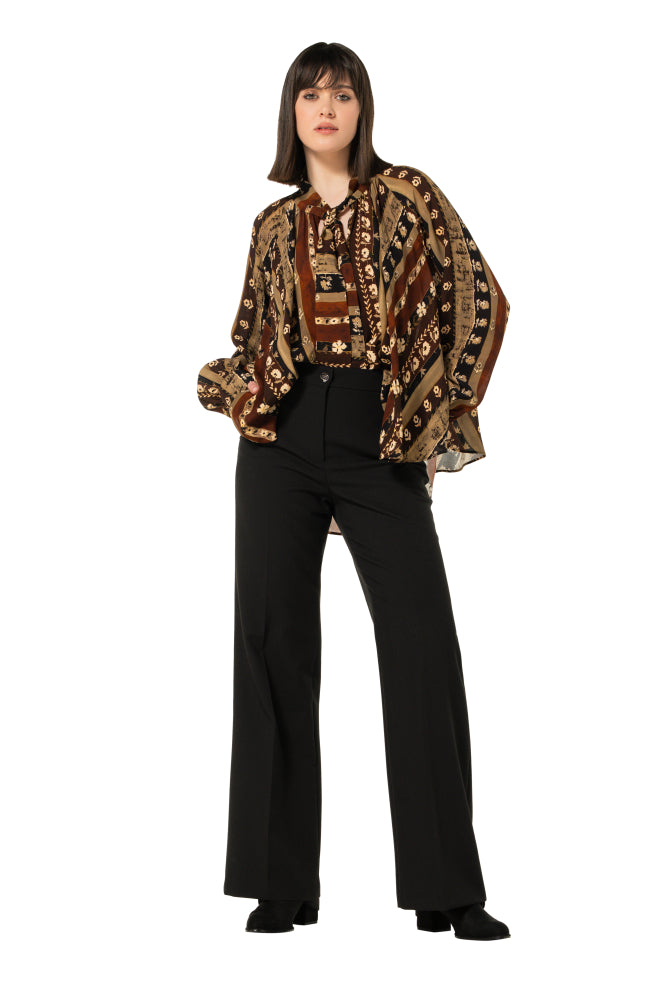City-look bootcut broek, normal waist