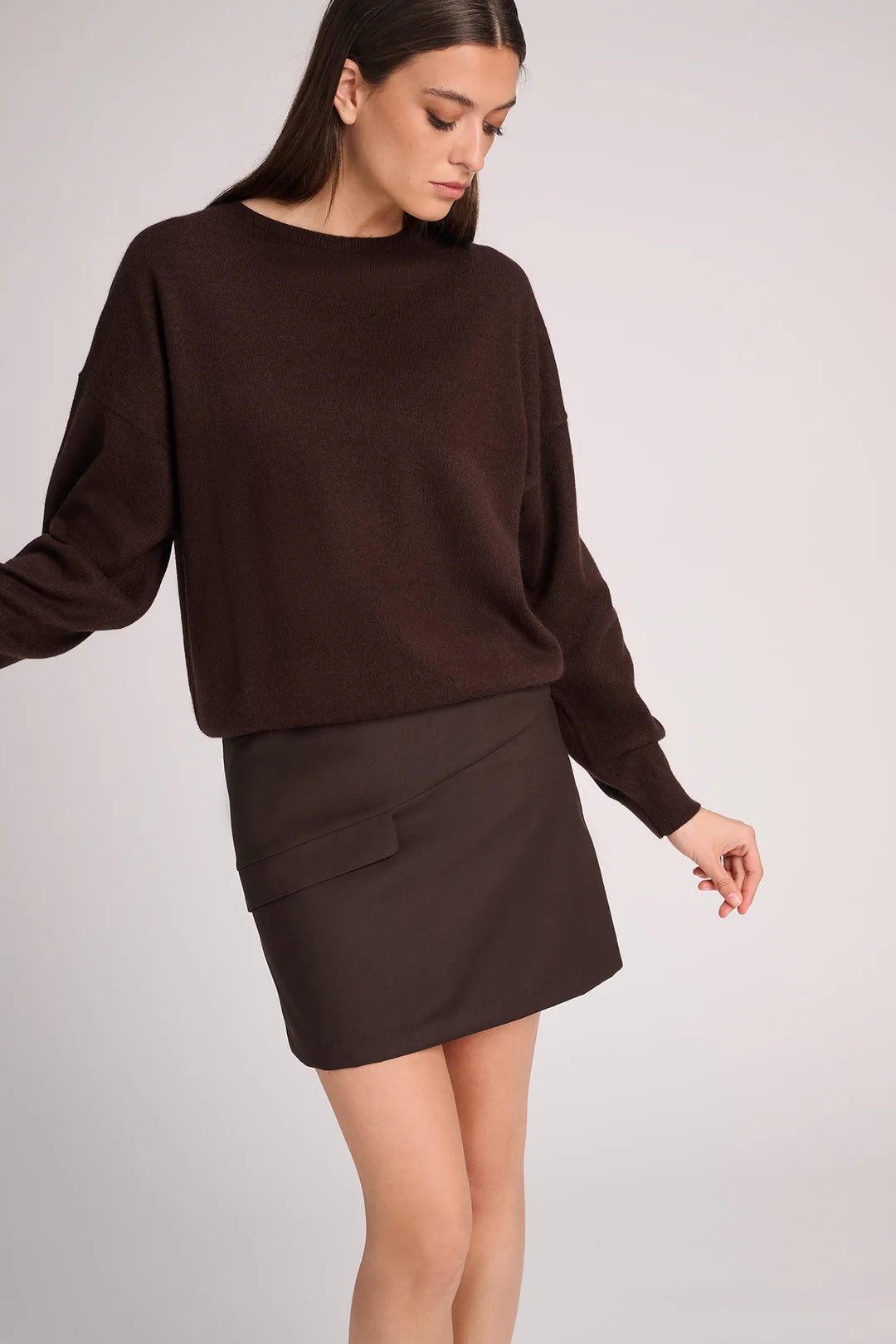 Agata Pull Chocolat