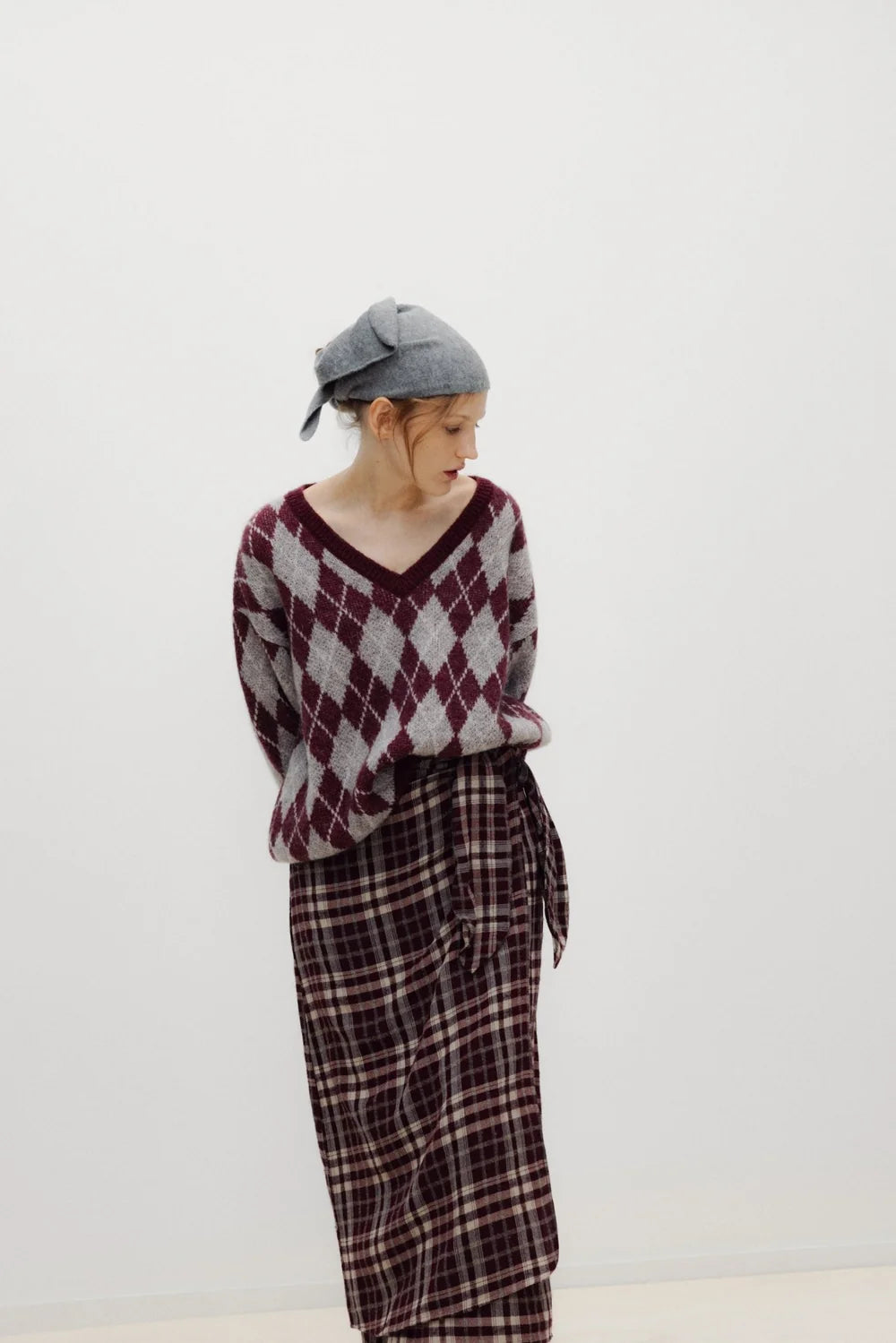 EMBER CHECK SKIRT