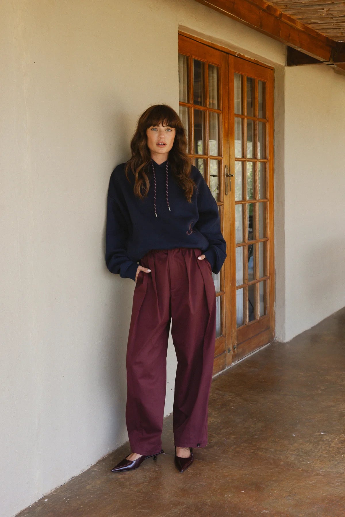 New York Pants Bordeaux